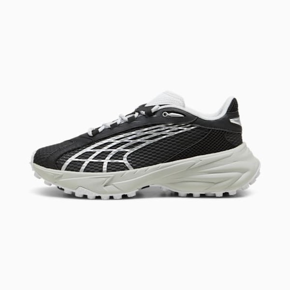 Men’s PUMA Spirex Speed Shoes - Black-Silver Mist - Size 12